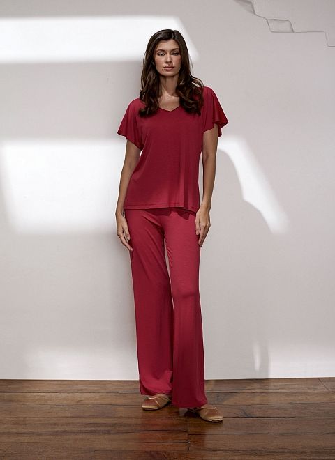 Пижама с брюками женская фото