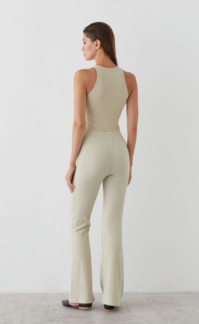 Топ женский&nbsp;&nbsp;из хлопка молочный холодный (61877-1) фото