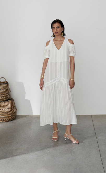 Платье женское белый (55479-1) фото