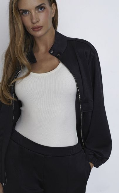 Брюки женские чёрный металлик (30578-4) фото