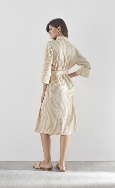 Халат домашний женский золотой (30512-2) фото