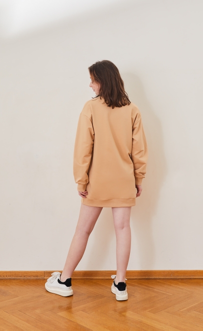 Толстовка для девочки пшеничный (30436-4) фото