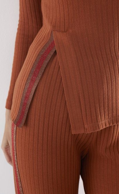 Брюки женские терракотовый (30495-1) фото