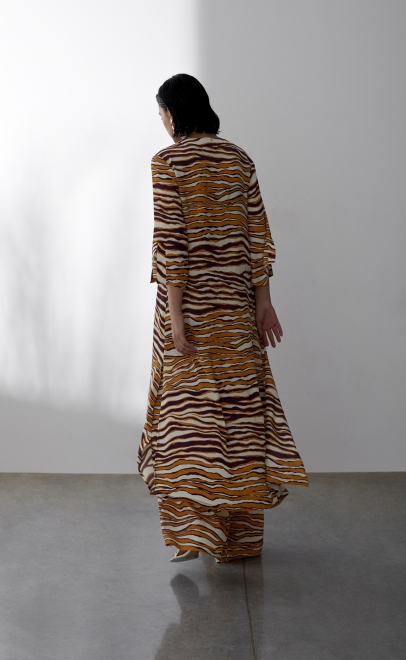 Платье женское оранжево-бордовый (61950-1) фото