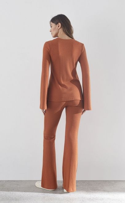 Кардиган женский терракотовый (30497-1) фото