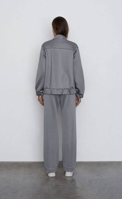 Брюки летние женские серый металлик (30557-2) фото