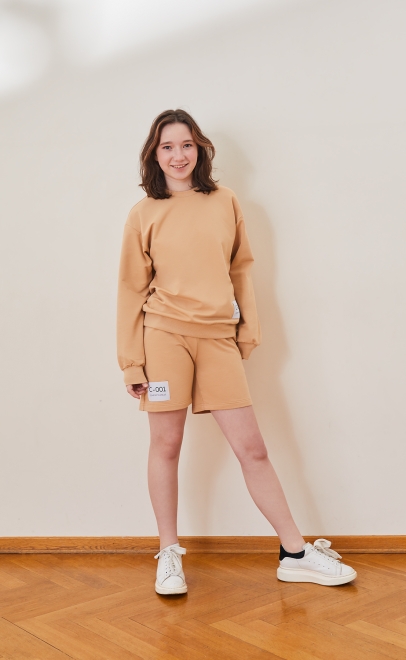 Шорты для девочки пшеничный (30429-4) фото