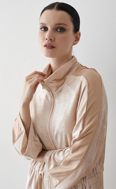 Халат домашний женский топлёное молоко (20459-1) фото