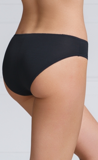 Трусики слип из вискозы (100% натурально) чёрный (M-111-4) фото