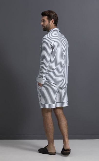 Пижама мужская с шортами из хлопка  (55357+55359) фото