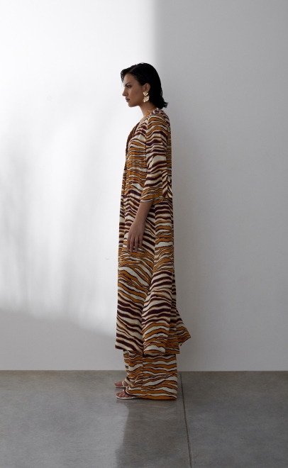 Платье женское оранжево-бордовый (61950-1) фото