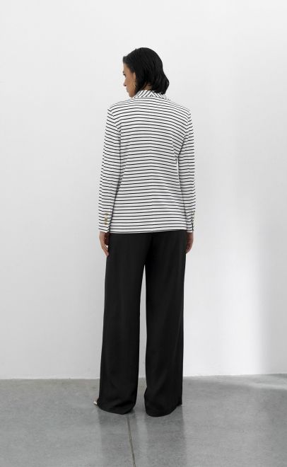 Жакет женский чёрно-белая (30544) фото