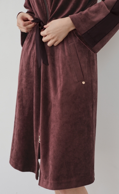 Халат домашний женский какао (20459) фото