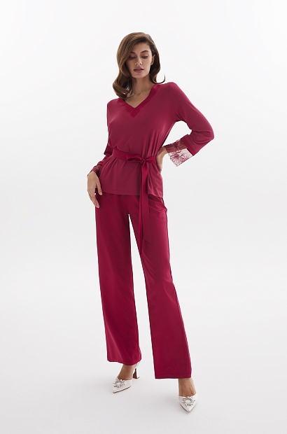 laete Пижама с брюками из вискозы с кружевом