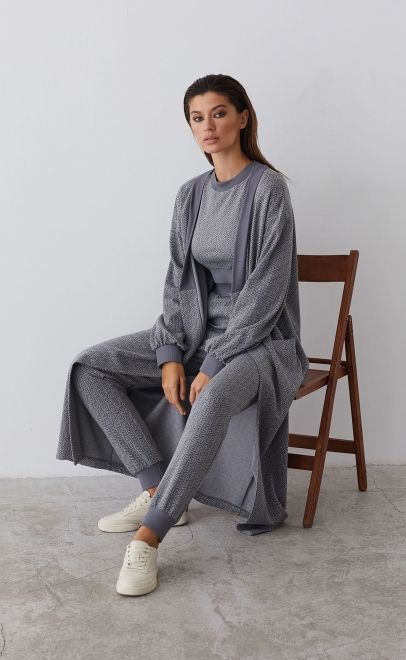 Жакет женский серый (30478-2) фото