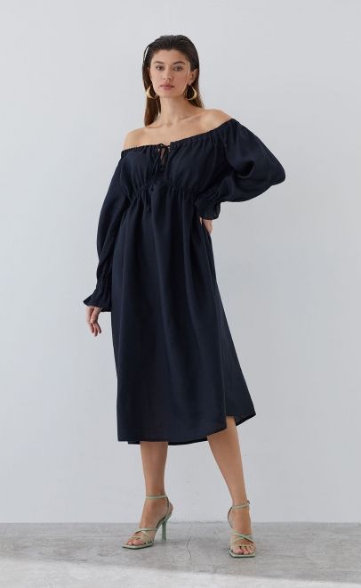 Платье летнее женское чёрный (61855-3) фото