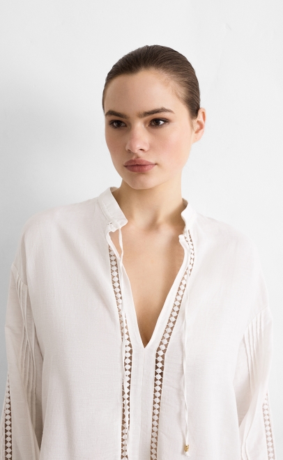 Рубашка женская белый (62109) фото