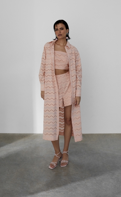 Платье женское пудренный (55483-2) фото