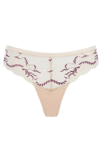 Трусики стринг обжаренный миндаль (N02-209) фото