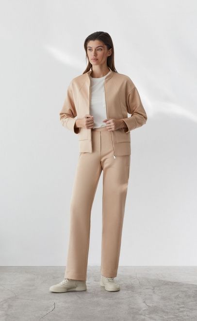 Толстовка летняя женская бежевый металлик (30555-1) фото