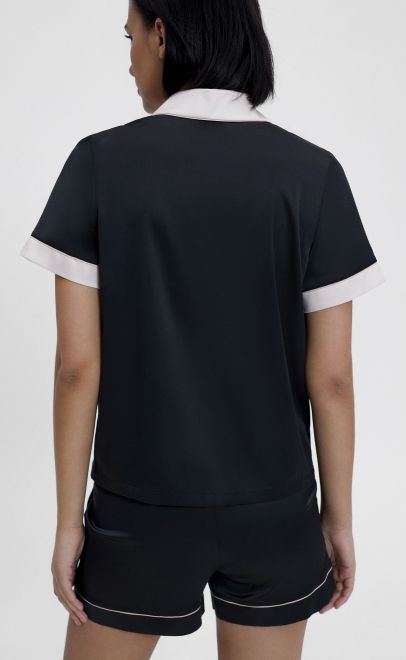 Пижама с шортами чёрный (60584) фото