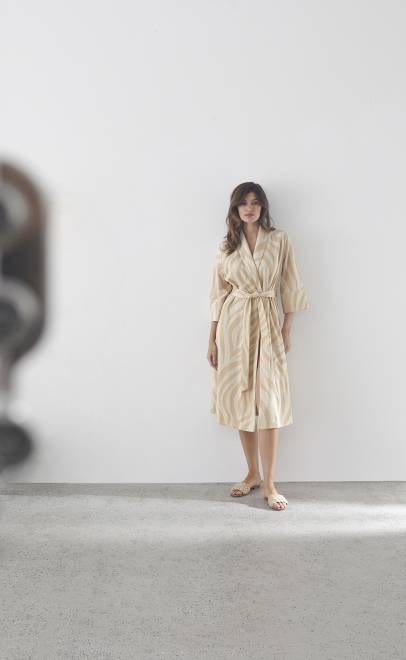 Халат домашний женский золотой (30512-2) фото