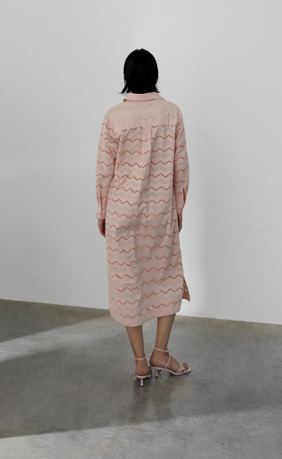 Платье женское пудренный (55483-2) фото