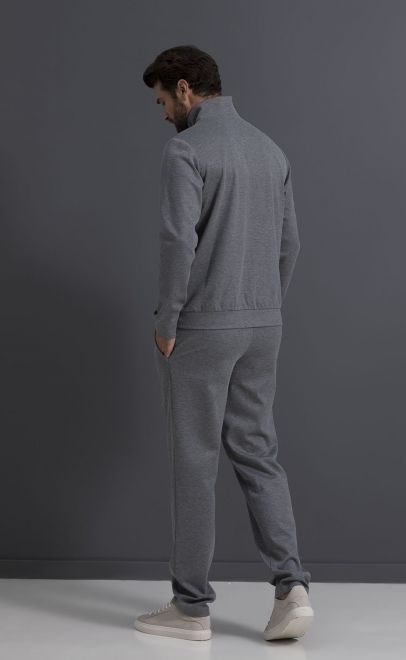 Толстовка домашняя мужская серый меланж (30469-2) фото