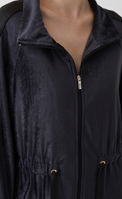 Халат домашний женский чёрный (20459-2) фото