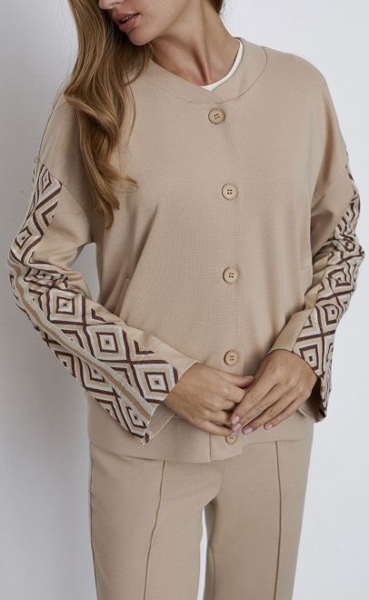 Брюки женские бежевый (30506-2) фото