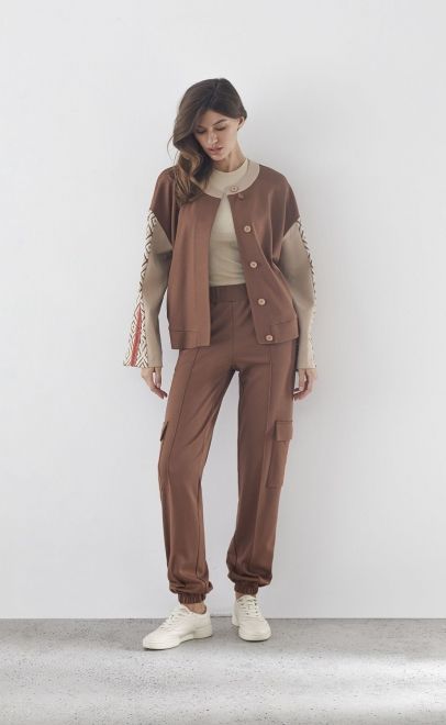 Брюки женские коричневый (30505-1) фото
