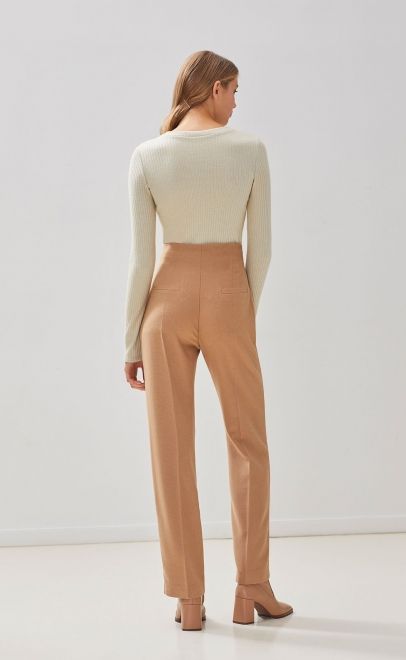 Лонгслив женский холодный бежевый (51991-5) фото