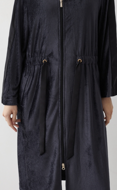 Халат домашний женский чёрный (20459-2) фото