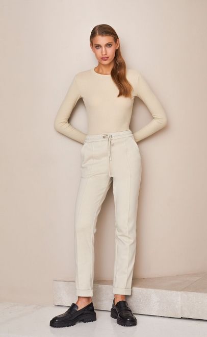 Лонгслив женский молочный (61765-2) фото