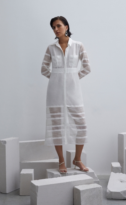 Платье женское белый (61943-1) фото