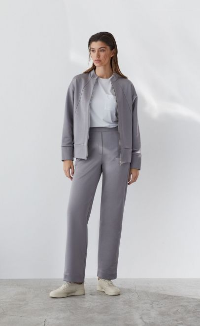 Толстовка летняя женская серый металлик (30555-2) фото