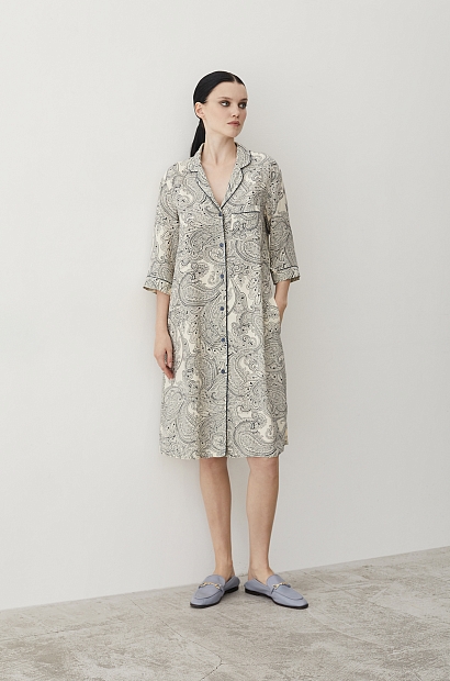 laete Халат-рубашка домашняя из вискозы