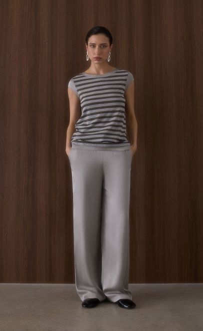 Топ женский светло-серый (56496-2) фото