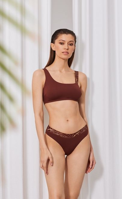  Раздельный купальник-лиф-топ с мягкой чашкой с вытачками  (212751L+212791N) фото