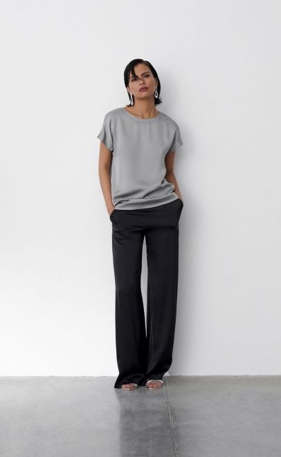 Топ женский светло-серый (61830-2) фото