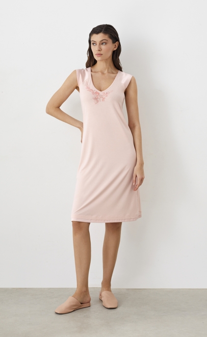 Сорочка из вискозы женская пудренный (52038-2) фото