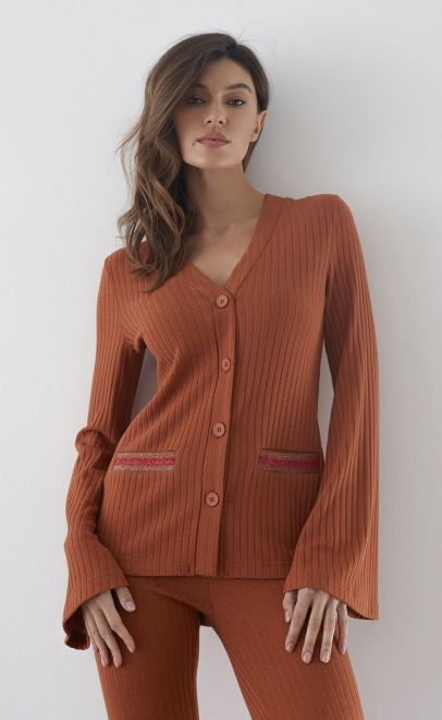 Брюки женские терракотовый (30494-1) фото