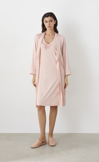 Сорочка из вискозы женская пудренный (52038-2) фото