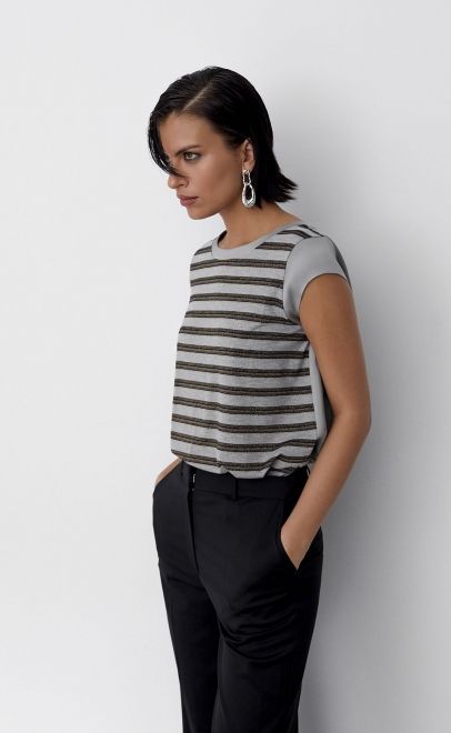 Топ женский светло-серый (56496-2) фото