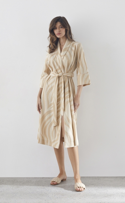 Халат домашний женский золотой (30512-2) фото