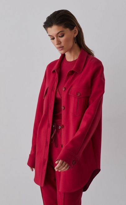 Рубашка женская пурпурно-красный (61763-3) фото