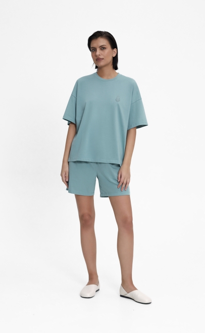 Пижама с шортами женская св.зеленый (55512-8) фото