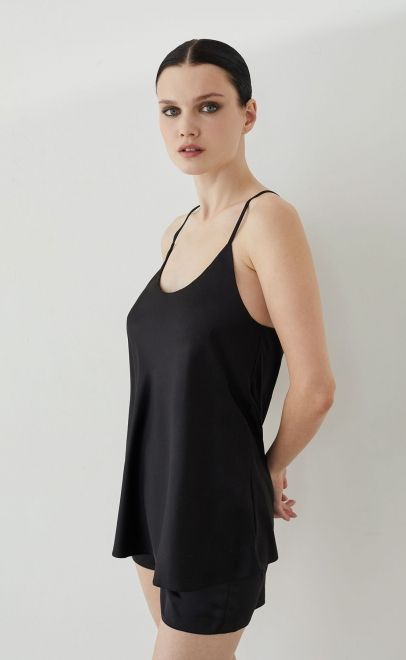 Пижама с шортами женская чёрный (61888-1) фото