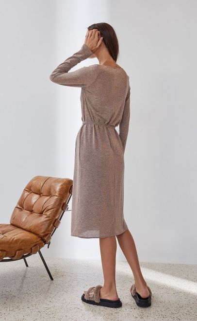 Платье домашнее серый-бронзовый (51972-1) фото