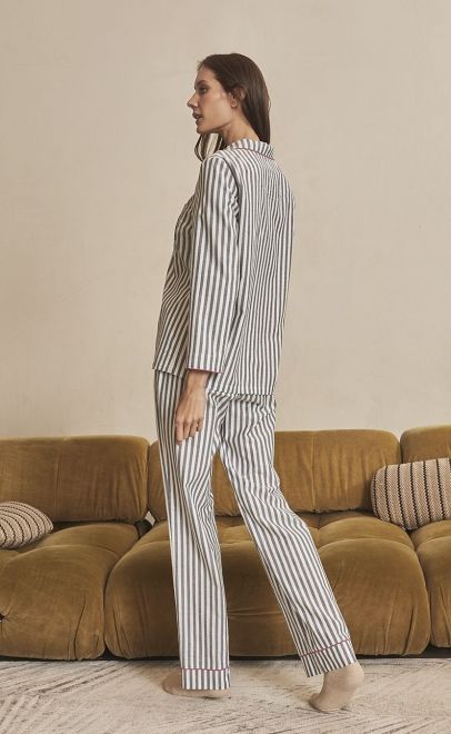 Пижама с брюками из хлопка  (55344+55346) фото